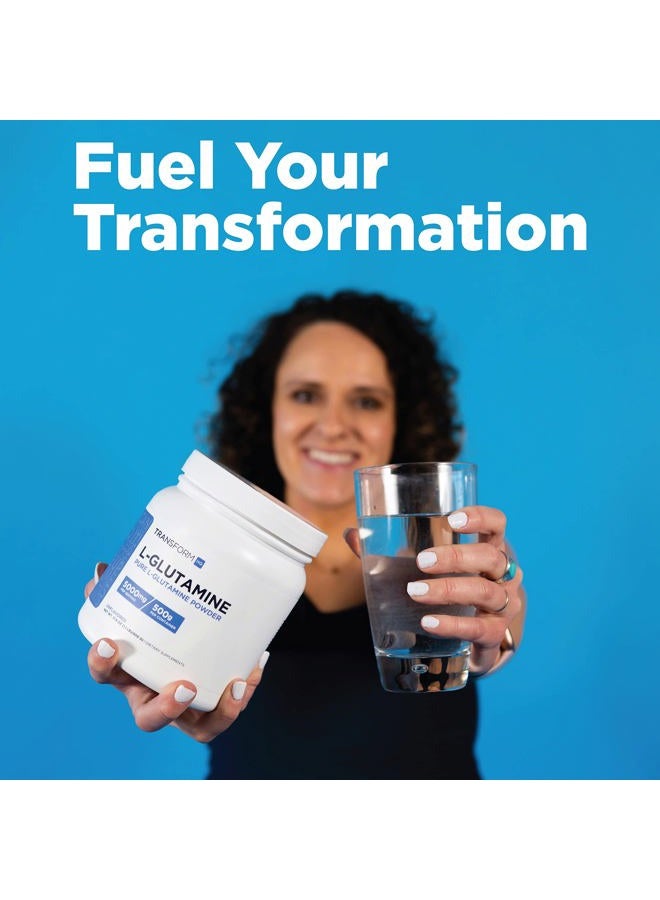 TransformHQ L-Glutamine Powder, 500G, 100 Servings - Gluten Free, Non-GMO - Image 4