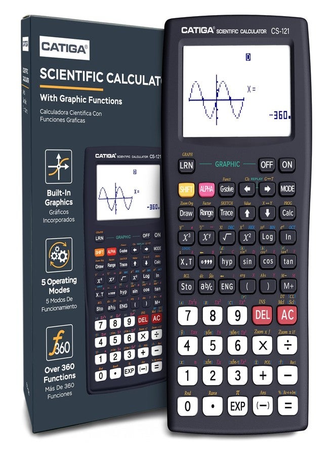 CATIGA Scientific Calculator with Graphic Functions - Multiple Modes with Intuitive Interface - Perfect for Beginner and Advanced Courses, High School or College - Image 1