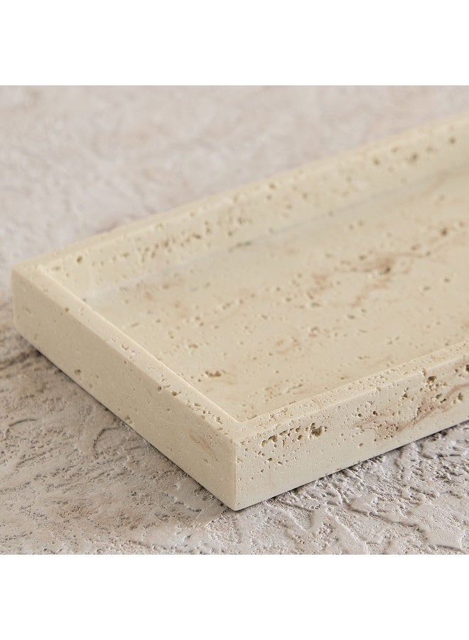 Home Box صينية من الترافرتين - بيضاء - Image 3