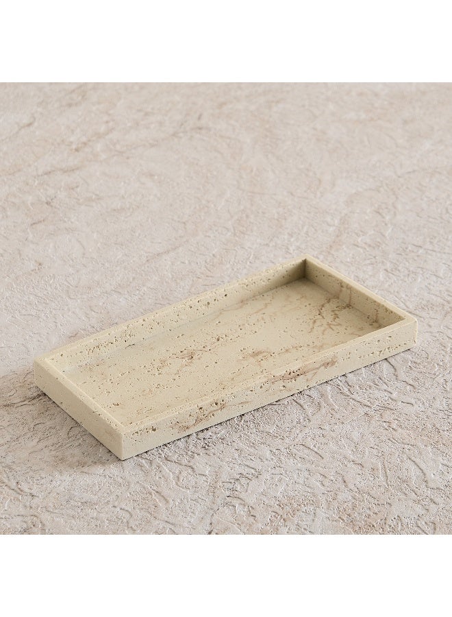 Home Box صينية من الترافرتين - بيضاء - Image 2