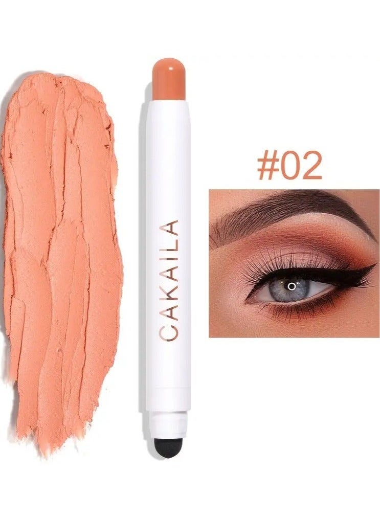 CAKAILA Vibrant Shimmer Eyeshadow Stick - 2-in-1 Creamy Eye Brightener & Highlighter with Soft, Smooth, Easy-to-Apply Formula for Music Festival, Party, and Everyday Use - Long-Lasting, Water-Resistant, and Cruelty-Free 02  - Image 1