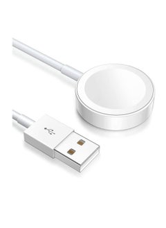 Generic Magnetic Charging Cable For Apple Watch 49mm - White  - Image 1