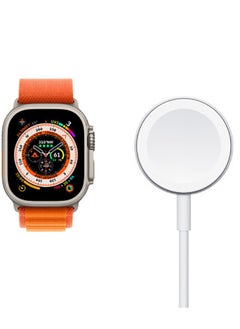 Generic Magnetic Charging Cable For Apple Watch 49mm - White  - Image 2