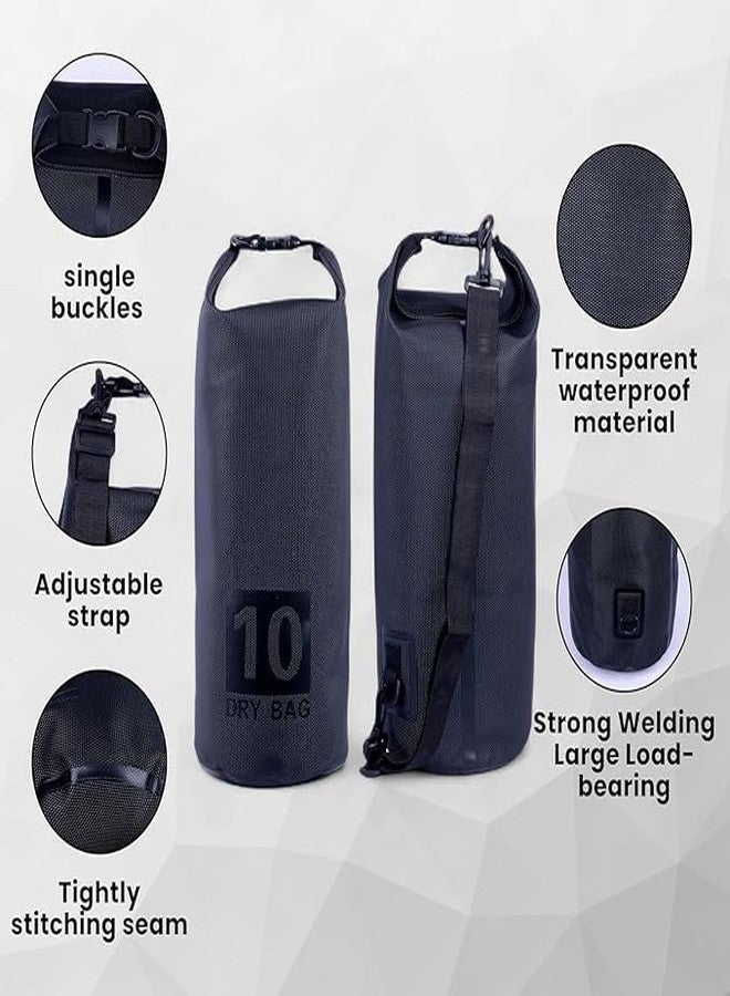 GLOWICK Waterproof Dry Bag Travel, Camping, Kayaking, Hiking, Boating - Ocean Pack Outdoor Gear - Roll Top PVC Camouflage Floating Backpack for Outdoor Adventure Travel Gear (1Pcs) (10L) - Image 5