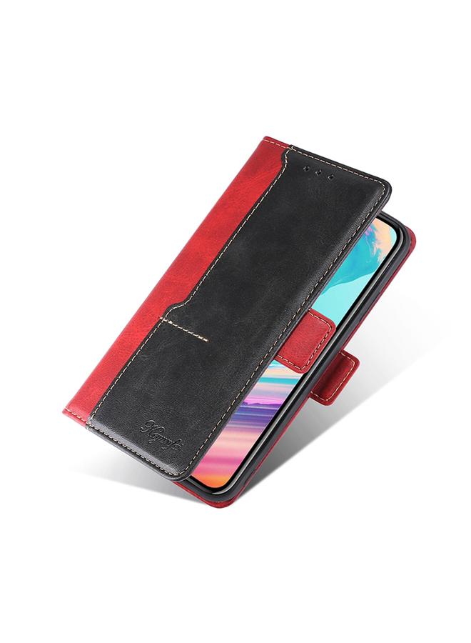 S-TOP Case For Honor 80 Pro Contrast Color Side Buckle Leather Phone Case - Image 5