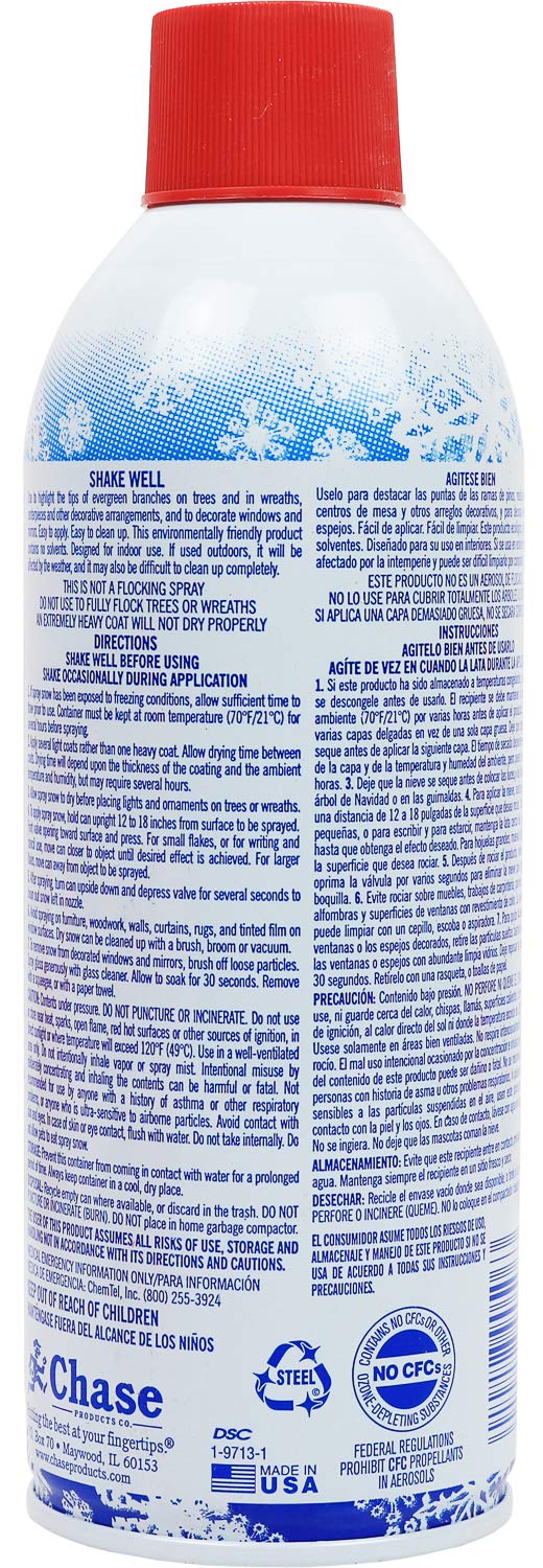 Greenco Snow Spray for Christmas Decoration - Artificial Snow Spray for Christmas Tree, 13 oz - Fake Snow Spray - Christmas Tree Flocking Spray Snow (Pack of 2) - Image 2