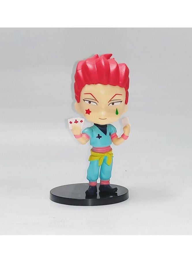 6pc Anime Hunter x Hunter Figure Killua Zoldyck Gon Freecss Action Figure Kurapika Hisoka Kulolo Lushilufelu Figurine Collection - Image 2