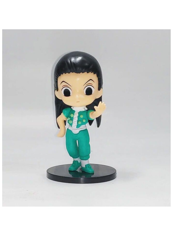 6pc Anime Hunter x Hunter Figure Killua Zoldyck Gon Freecss Action Figure Kurapika Hisoka Kulolo Lushilufelu Figurine Collection - Image 3