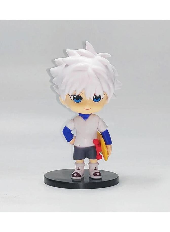 6pc Anime Hunter x Hunter Figure Killua Zoldyck Gon Freecss Action Figure Kurapika Hisoka Kulolo Lushilufelu Figurine Collection - Image 5