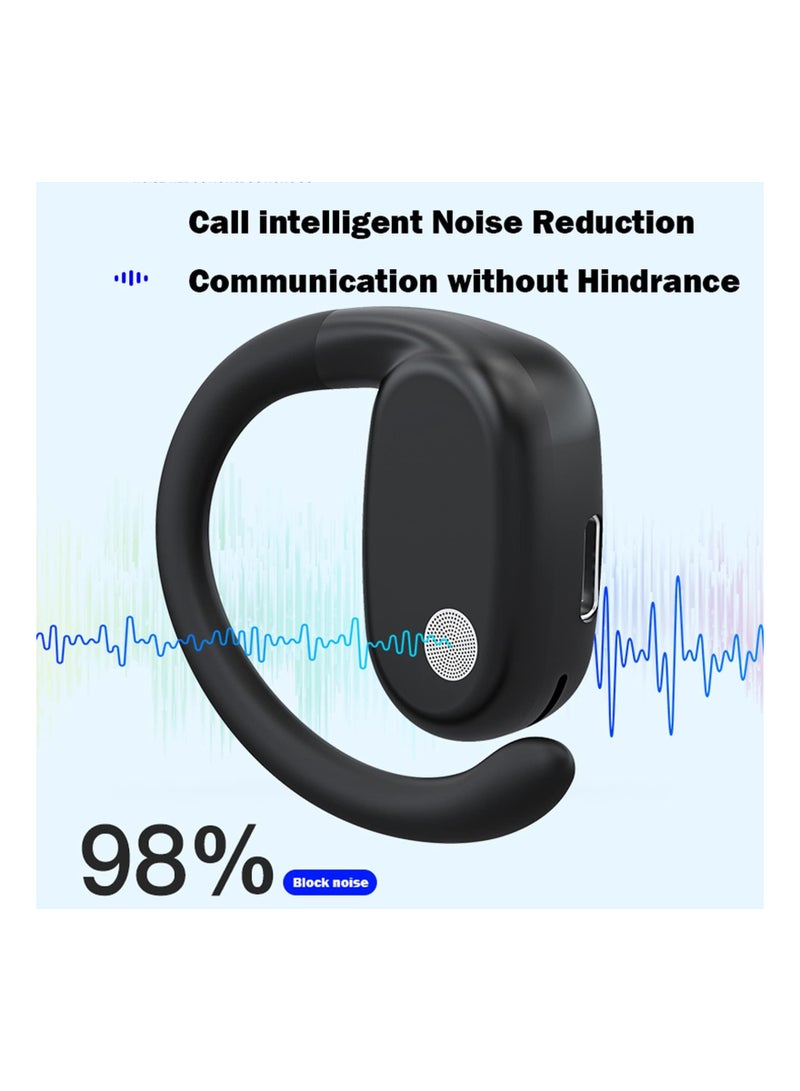 Excefore Lightweight Open Ear Headphones - Wireless Bluetooth Air Bone Conduction Headset with Earhooks - Image 3