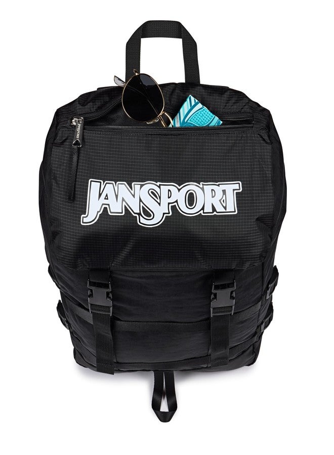 JanSport Skip Pack Backpack - 28L Capacity, Fits 13.5" Laptop, Large Main Compartment, Black, One Size, Skip Pack - Image 4