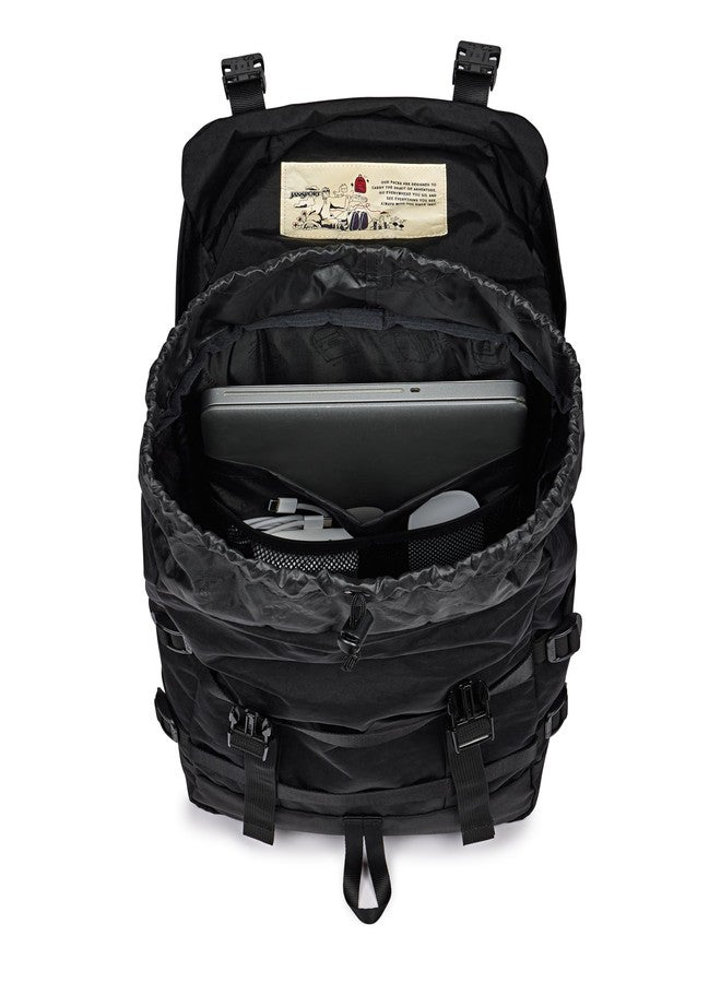 JanSport Skip Pack Backpack - 28L Capacity, Fits 13.5" Laptop, Large Main Compartment, Black, One Size, Skip Pack - Image 3