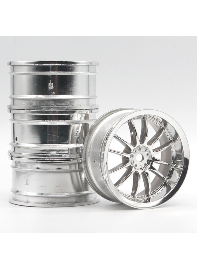 1:10 Flat Running Wheel Hub MoDel Car Drift Wheel Frame Oil AnD Electricity Rv Drift Racing Competition HSP Sakura D3D4-Color:Electroplated Gold  - Image 3