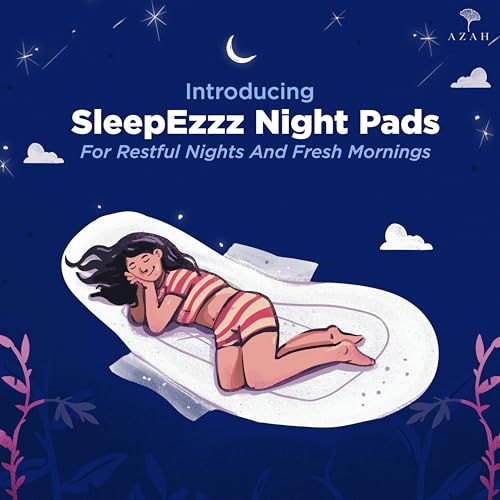 AZAH Large Sanitary Napkins for Women [Pack of 16] | 275MM Large Night Pads | Cottony Soft Sanitary Napkins for Women | Leak Proof for Overnight Protection | Extra Long & Wide Back - Image 2