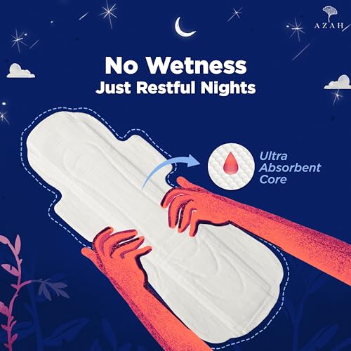 AZAH Large Sanitary Napkins for Women [Pack of 16] | 275MM Large Night Pads | Cottony Soft Sanitary Napkins for Women | Leak Proof for Overnight Protection | Extra Long & Wide Back - Image 4