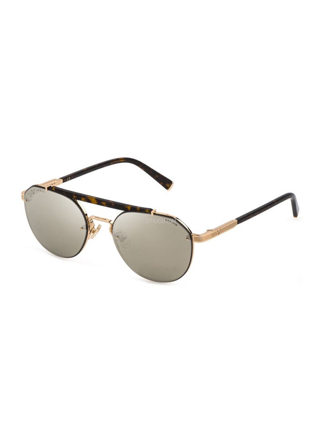 POLICE Unisex UV Protection Square Sunglasses - Lewis Hamilton SPLE19 300G 57 - Lens Size: 57 mm 