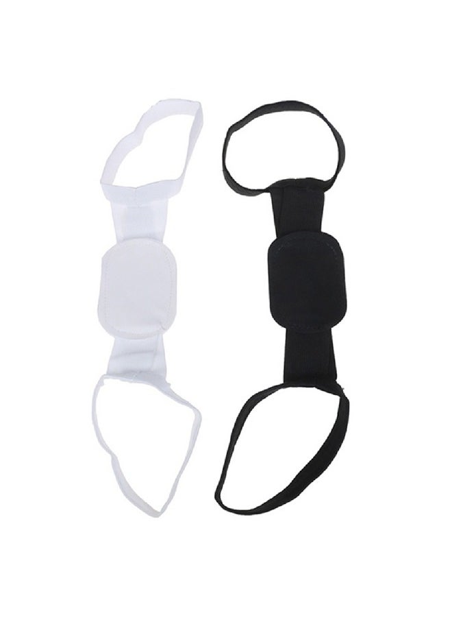 DRAMA HOME 2-PCS Back Posture Correction Strap for Men Women, Adjustable Posture Corrector Spine Straightener for Improves Posture and Pain Relief Black /White  - Image 2