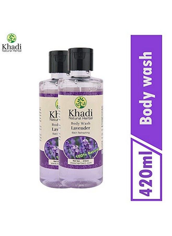 Khadi Natural Herbal Natural Herbal Body Wash (Lavender And Ylang Ylang) 420 Ml  - Image 3