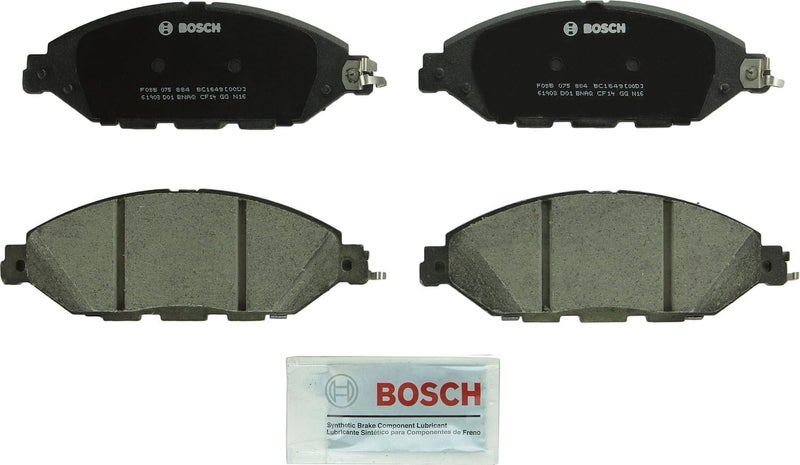 BOSCH BC1649 QuietCast Premium Ceramic Disc Brake Pad Set - Front for Infiniti JX35, QX60; Nissan Murano, Pathfinder