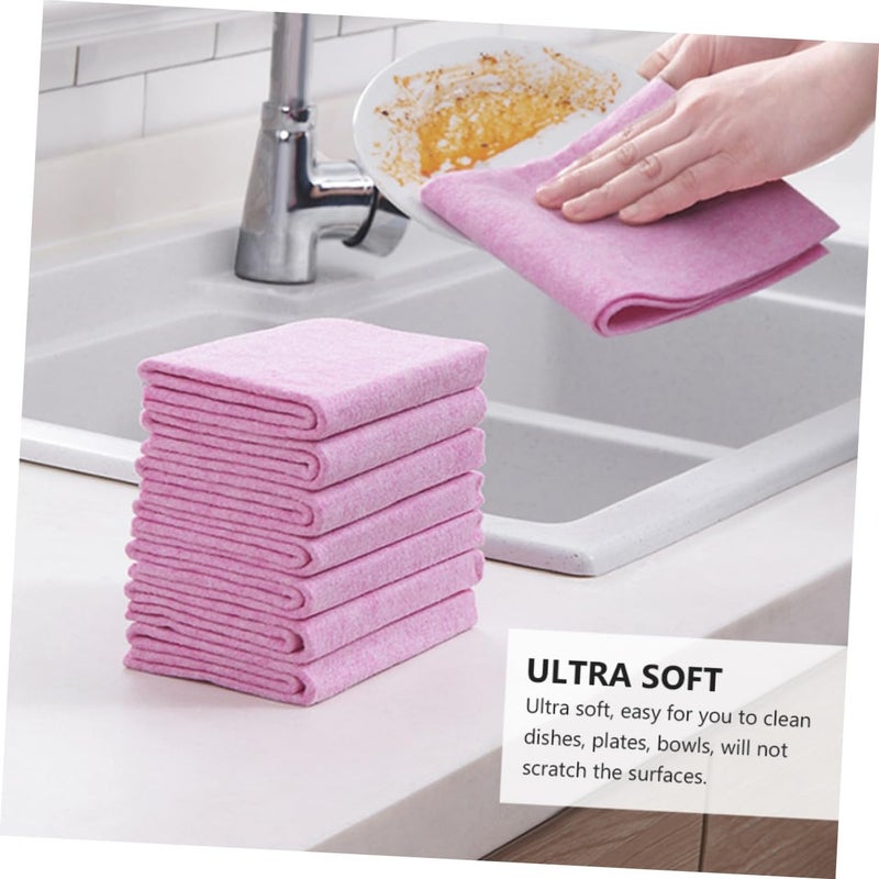 24 Pcs Microfiber Dish Cloths 30x30cm Quick Dry Lint Free Multipurpose Kitchen Towels - Image 5