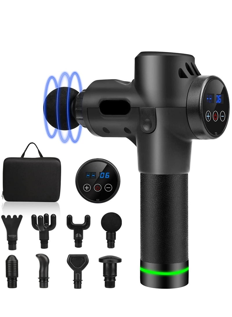 Electric Muscle Relaxation Massage Home Fitness Equipment Adjustable Vibrating Speed with 6 Massage Heads - Image 1