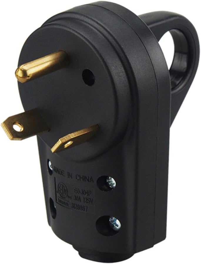 Single Heavy Duty Prong Electrical Connector With Handle For Trailers And Campers High Temperature Resistant - Image 1