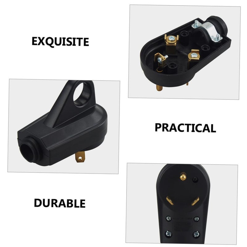 Single Heavy Duty Prong Electrical Connector With Handle For Trailers And Campers High Temperature Resistant - Image 4