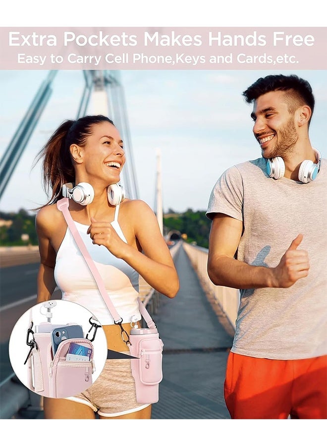 جي أس حقيبة حاملة زجاجة الماء لستانلي 40oz تمبلر، حامل زجاجة الماء مع الحقيبة والحبل القابل للضبط مع الدرع لإكسسوارات كأس ستانلي - Image 4