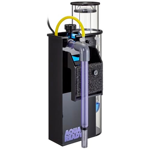 AquaReady Nano Hang On Back Protein Skimmer for Saltwater Aquariums Bullet-3, Up to 80 Gallon Filtration, Hang On External, Adjustable, Ultra Quiet Pump, Compact Design - Image 1