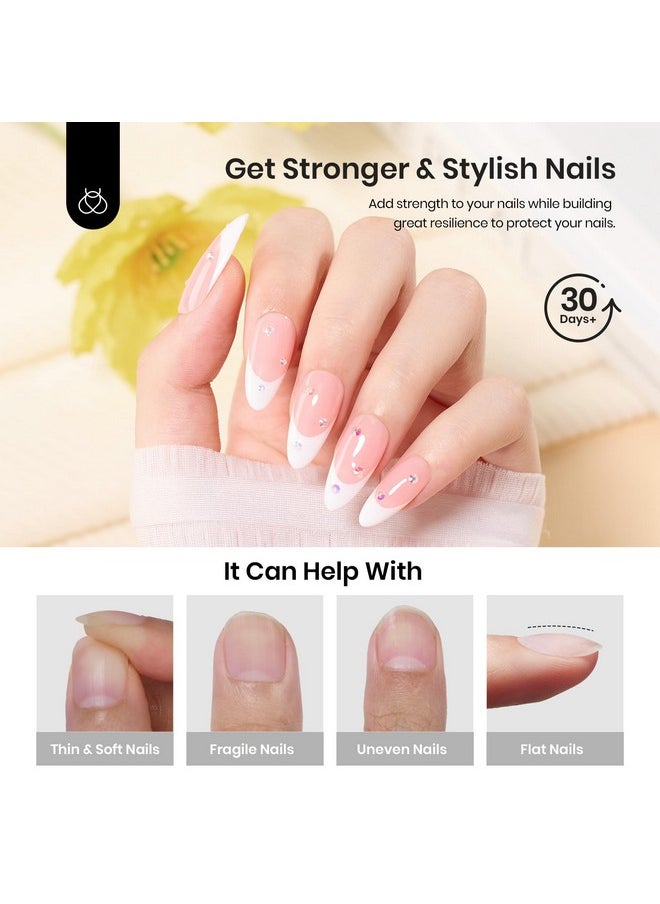 beetles Gel Polish - Beetles Builder Gel for Nails: 15ml Gel Polish Low Heat Clear 7 in 1 Builder Strengthener Gel with Detachable Liner Nail Brush for Structure Gel and Nails Art Design Valentines Day Gifts for Her - Image 1