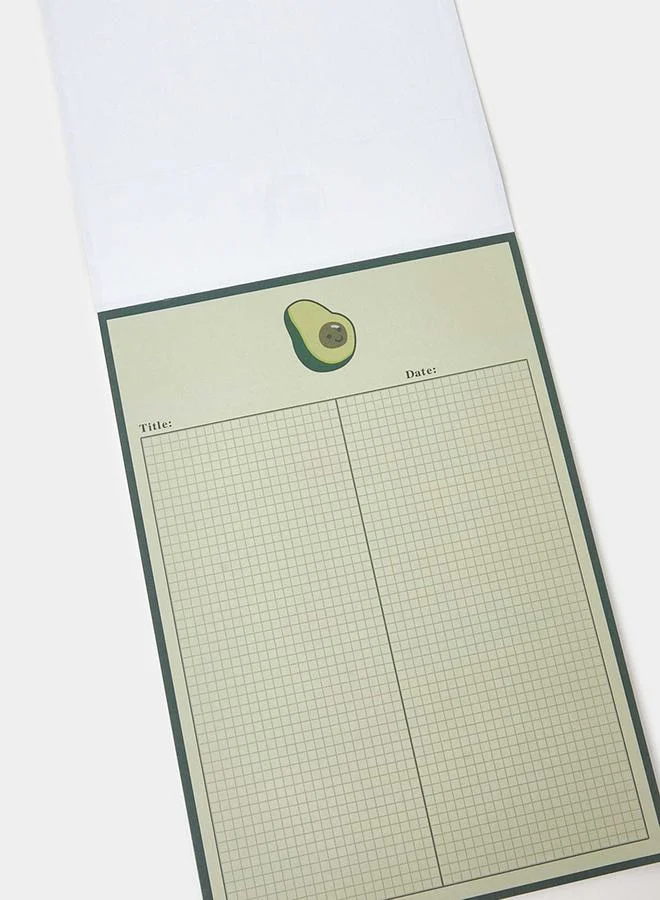 ستايلي B5 Avocado Green Notepad - 30  pages