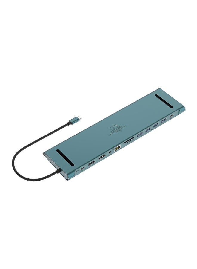 ONTEN 9199 12-in-1 USB-C Hub For Laptop Dual HDMI 4K Multi-Function Docking Station Ethernet SD Card - Image 2