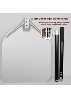 Daily Use Kitchen Utensils/pizza Shovel/pizza Shovel Stainless Steel Pizza Cutter Handle For Easy Slicing Serving-Specifications:35cm Anode Non-porous Shovel +80cm Connecting Alloy Handle With Carton