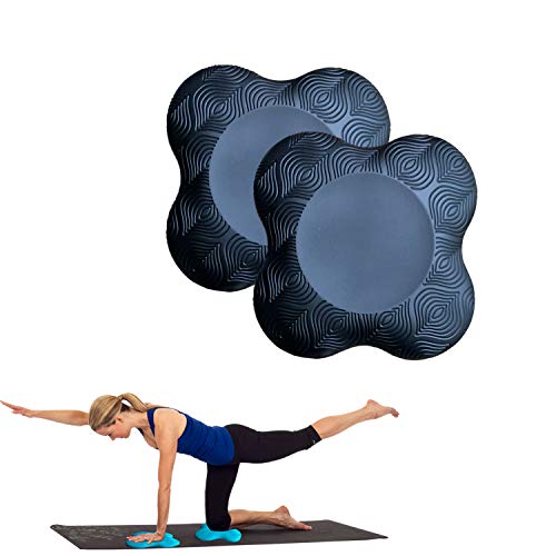 Zealtop Yoga Knee Pad Cushion Extra Thick for Knees Elbows Wrist Hands Head Foam Yoga pilates work out kneeling pad (Purple 2packs) - Image 2