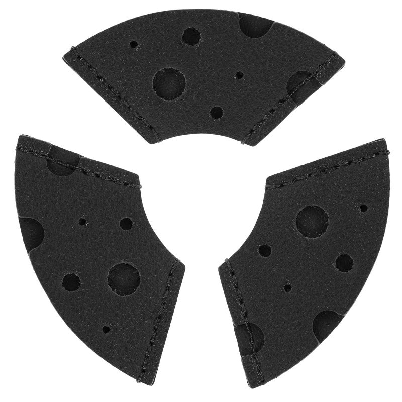 Handmade Black Leather Corner Bookmark Set Of 3 With Hollow Design For Books - Image 2