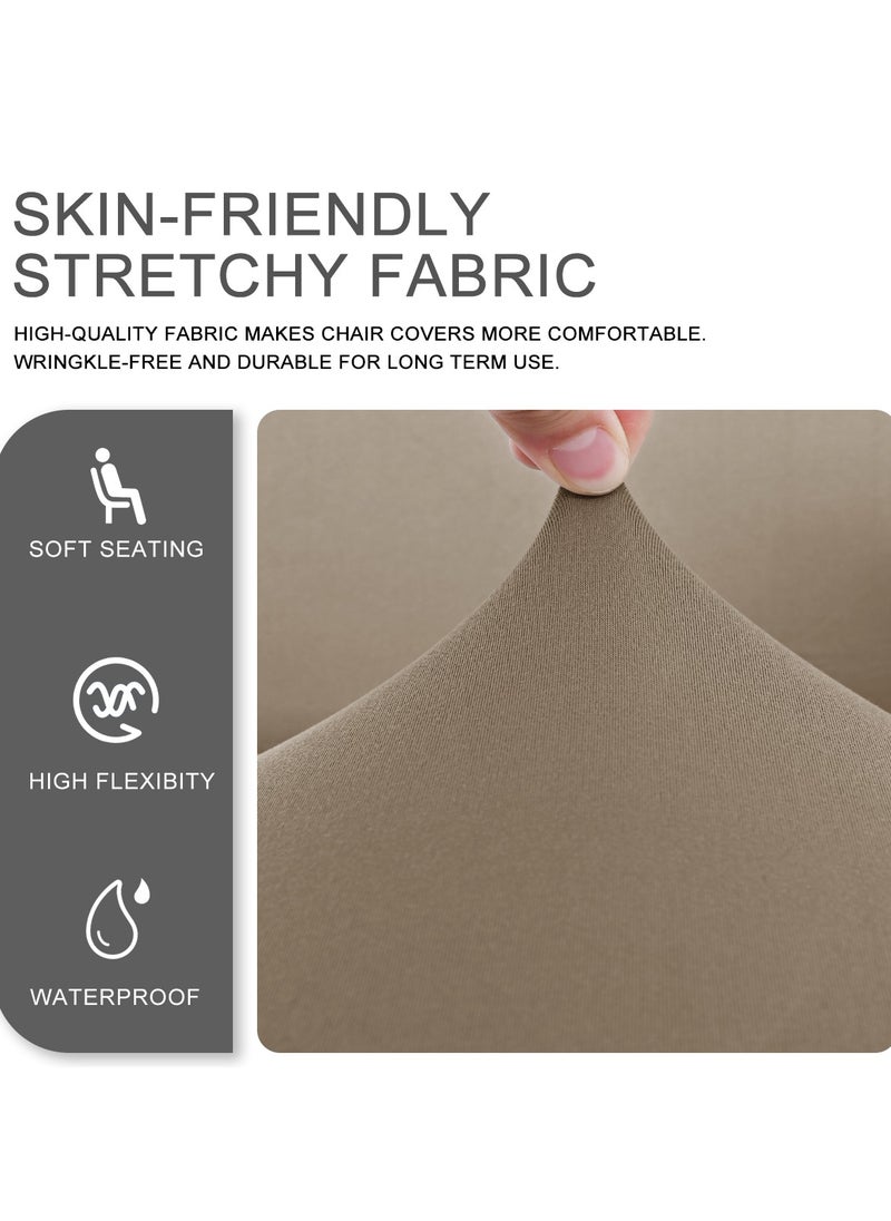 DUNISO Gaming Chair Covers Stretch Washable Computer Chair Slipcovers for Armchair, Swivel Chair, Reclining Racing Gaming Chair,Computer boss Chair ( Light brown)  - Image 5