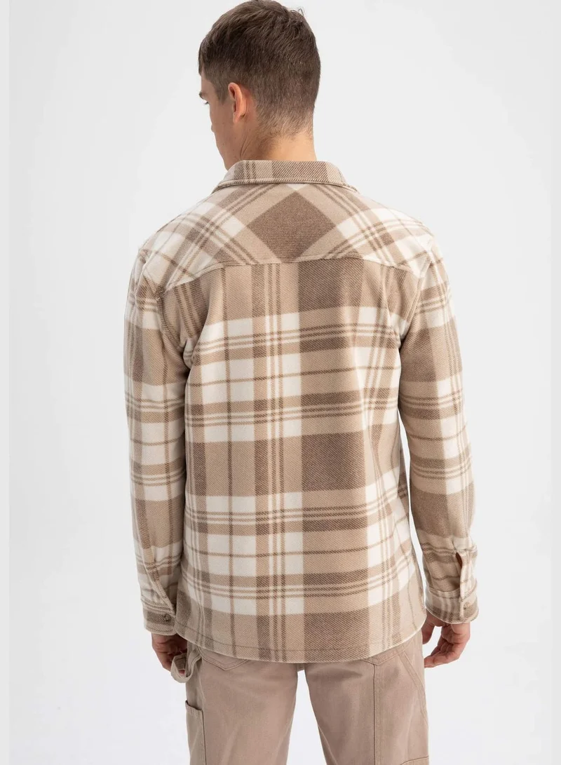 DeFacto Regular Fit Long Sleeve Check Patterned Shirt