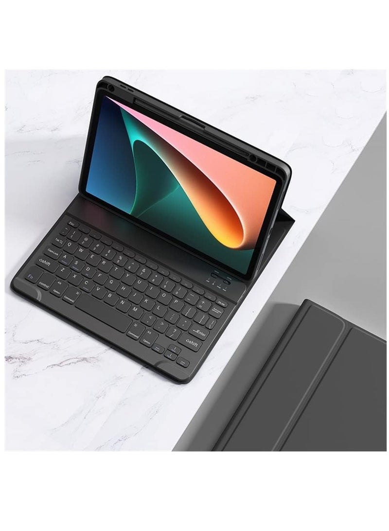 iPad Air 5th 4th Generation Keyboard Case iPad Pro 11 inch 4th 3rd Generation 2nd 1st Gen Keyboard Case with Pencil Charging Holder Detachable Bluetooth Keyboard (Black) - Image 1