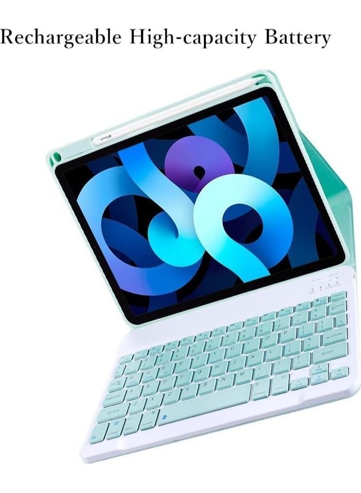 iPad Air 5th 4th Generation Keyboard Case iPad Pro 11 inch 4th 3rd Generation 2nd 1st Gen Keyboard Case with Pencil Charging Holder Detachable Bluetooth Keyboard (Black) - Image 4