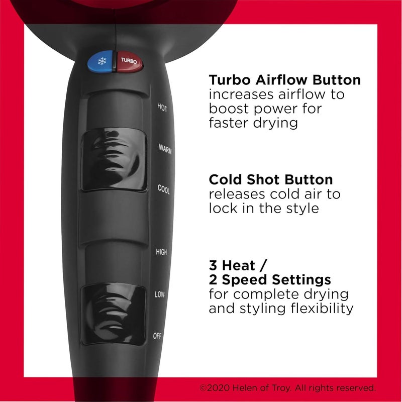 Revlon Turbo Hair Dryer | 1875 Watts of Maximum Shine, Fast Dry (Silver) - Image 3