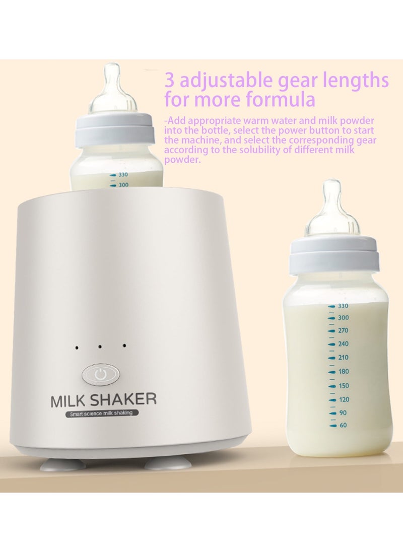 unikbebe - Milk Shaker, Automatic Baby Formula Mixer, USB Charger Bottle Shaker, 3-Gear Mixing, Less Bubbles & Lumps, Anti-Colic Baby Formula Blender, One-Button Operation, Flexible Silicone Slot - Image 1