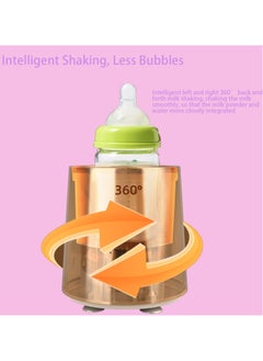 unikbebe Milk Shaker, Automatic Baby Formula Mixer, USB Charger Bottle Shaker, 3-Gear Mixing, Less Bubbles & Lumps, Anti-Colic Baby Formula Blender, One-Button Operation, Flexible Silicone Slot  - Image 3