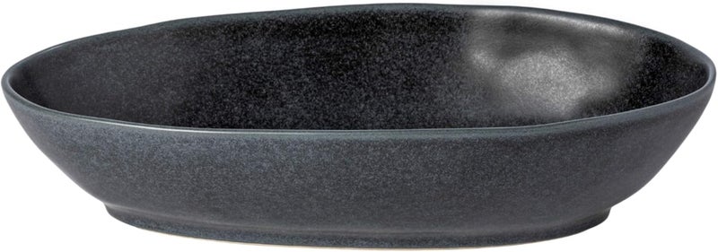 Costa Nova Ceramic 1225 x 675 Oval Baker  Livia Collection Matte Black  Oven  Dishwasher Safe Bakeware  Food Safe Glazing  Restaurant Quality Dinnerware - Image 1
