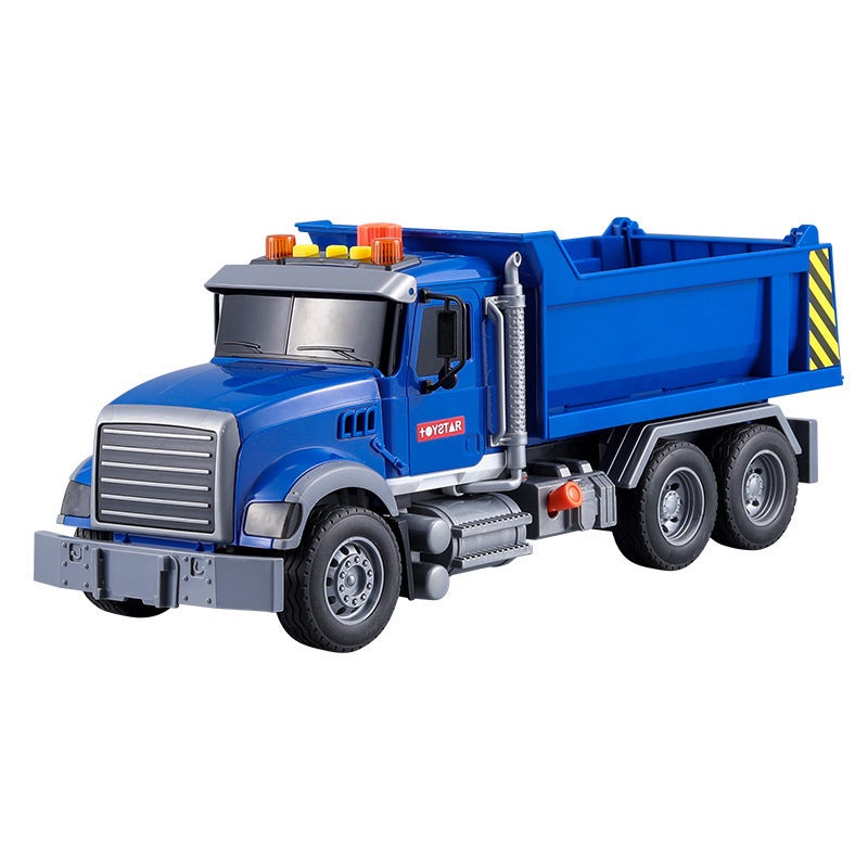 Oversized dump truck toy simulation engineering truck large truck Children's large transport truck car model boy(Ladder car [58p]]) - Image 5
