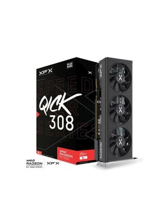 XFX SPEEDSTER QICK 308 RADEON RX 7600 BLACK Gaming Graphics Card with 8GB GDDR6 HDMI 3xDP, AMD RDNA™ 3 - pzsku/Z29314CC7256DDB4EB26BZ/45/_/1685529305/361cb6e4-6cbe-4b6f-87b1-cdf1308bd7eb