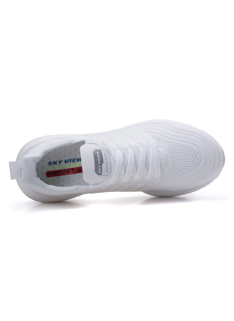 Sky View - SKYVIEW Men's Running Shoes Tennis Fashion Sneakers For Men Walking Slip On Gym Workout Athletic Breathable Jogging Sport Casual Shoes White - Image 1