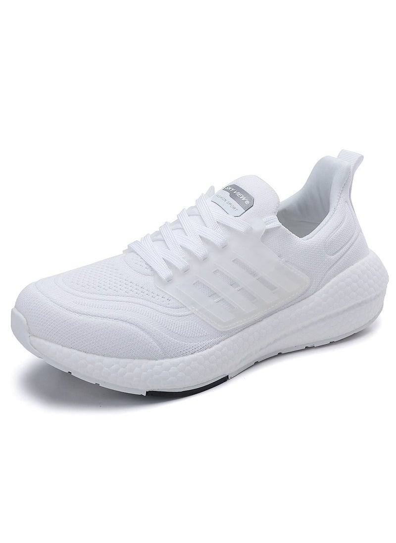 Sky View - SKYVIEW Men's Running Shoes Tennis Fashion Sneakers For Men Walking Slip On Gym Workout Athletic Breathable Jogging Sport Casual Shoes White - Image 1