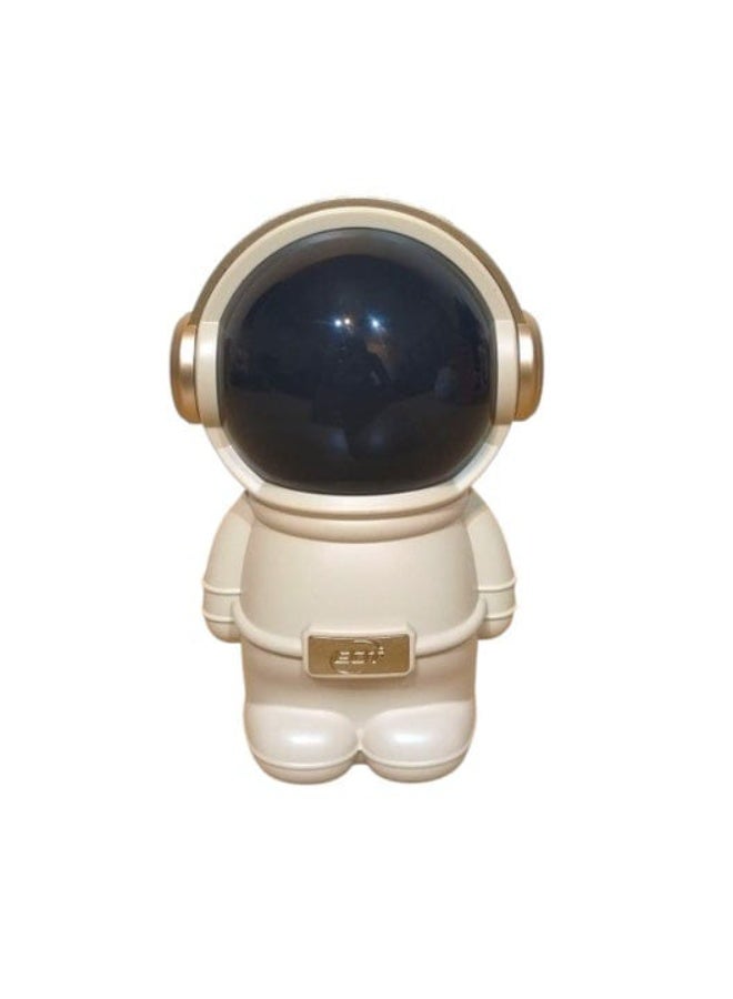 BDT AN153 Heavy Bass Speaker Astronaut RGB 7W Speaker – Type-C Charging, 6-Hour Battery Backup, Multicolor LED Lights for Ultimate Audio Experience Bluthooth Speaker (Astronaut Speaker) - Off White - Image 1