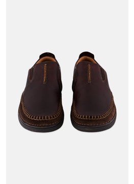 clarks Men Wide Nature 5 Walk Slip On Casual Shoes, Dark Brown  - Image 4