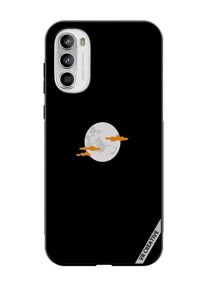 VR CREATIVE Protective Case Cover For Motorola Moto G82 Moon Design Multicolour - Image 1